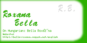 roxana bella business card